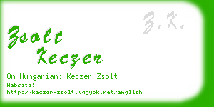 zsolt keczer business card